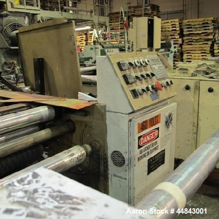 Used J&C 20" Wide Bottom Seal Bag Machine.  Includes high speed kit, 460 volt AC input.  Built approximately 1990.