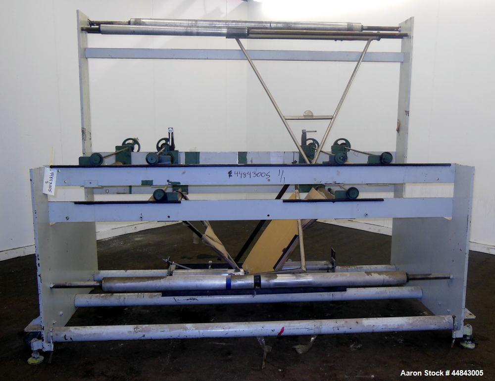 Used 75" Entry, 2 Up Double V-Folder Stand. With (2) 42" V" S. Unit is 2 up, double V" folder.