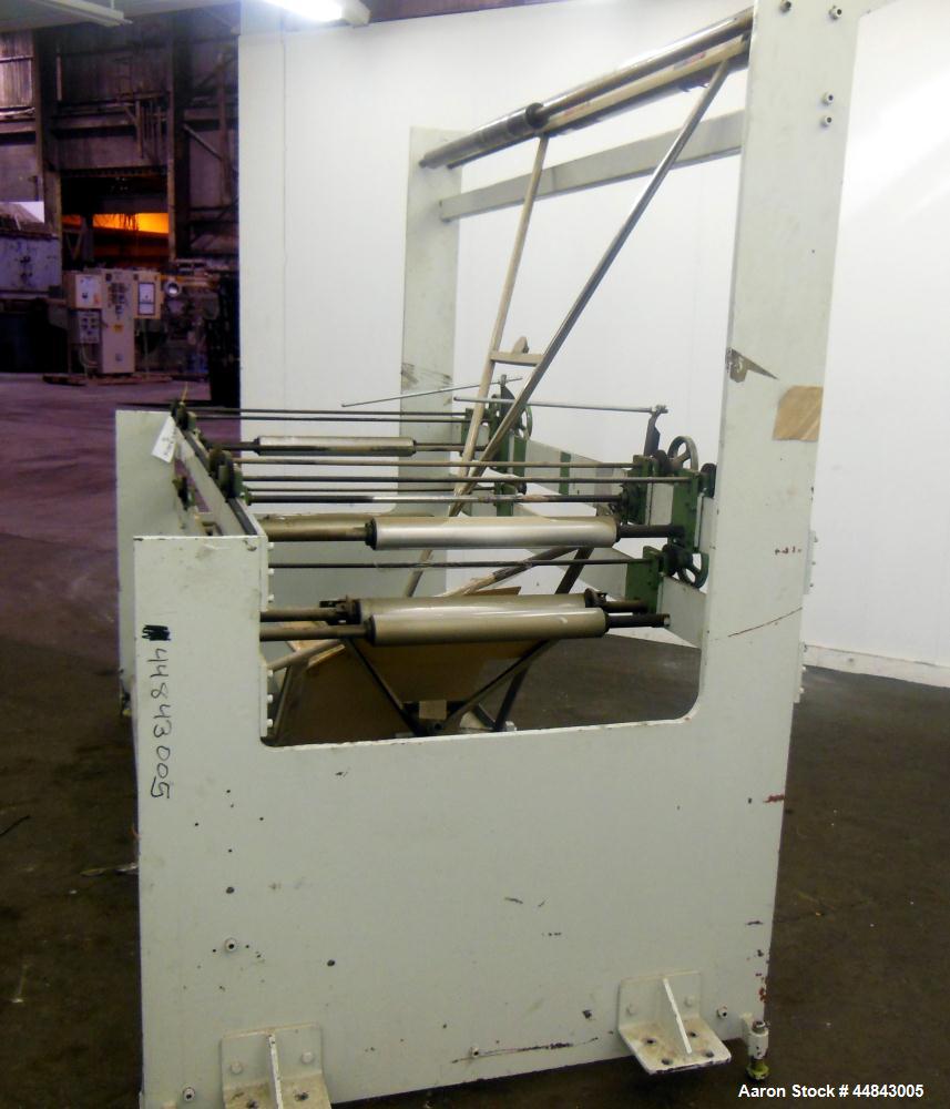 Used 75" Entry, 2 Up Double V-Folder Stand. With (2) 42" V" S. Unit is 2 up, double V" folder.