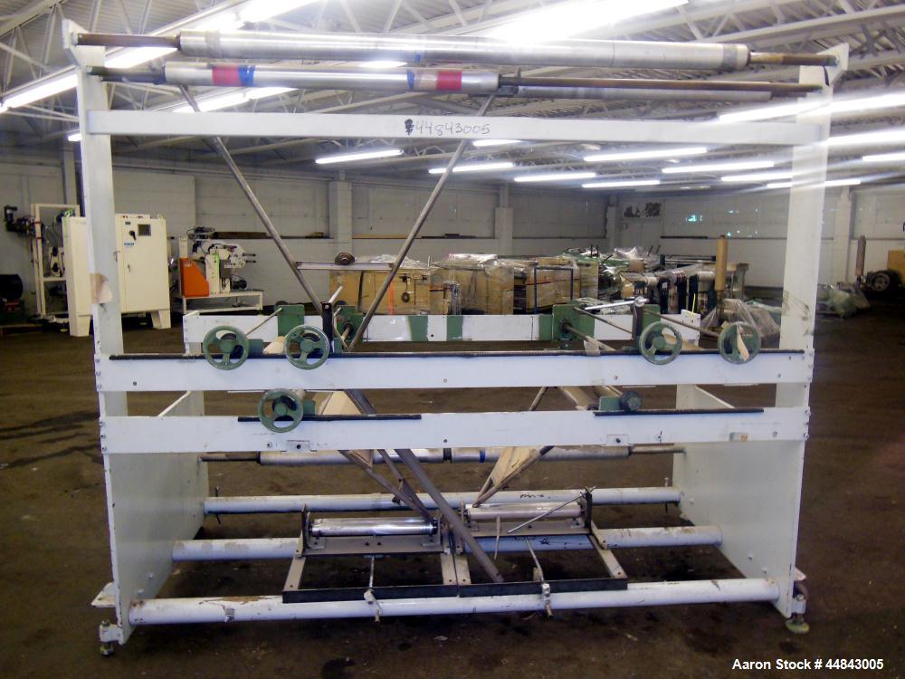 Used 75" Entry, 2 Up Double V-Folder Stand. With (2) 42" V" S. Unit is 2 up, double V" folder.