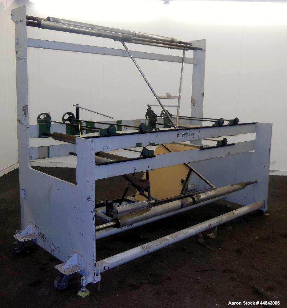 Used 75" Entry, 2 Up Double V-Folder Stand. With (2) 42" V" S. Unit is 2 up, double V" folder.