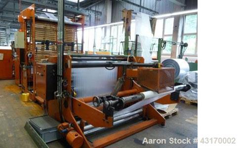 Used Coemter Ter-Roll 7070/4 Bag Making Machine.  Maximum capacity 330 feet/min (100 meter/min), 15 roll shifts per minute, bag width 9" - 56" (240 - 1440 mm), welding width 2 x 11.8" (2 x 300 mm), w...