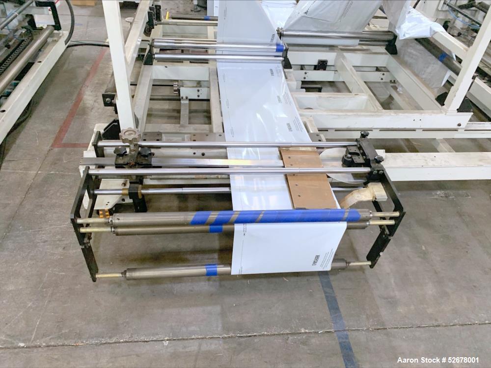 Used-Mamata VEGA-1200 A Dual (Split) Draw Roll Universal Bag Making Machine