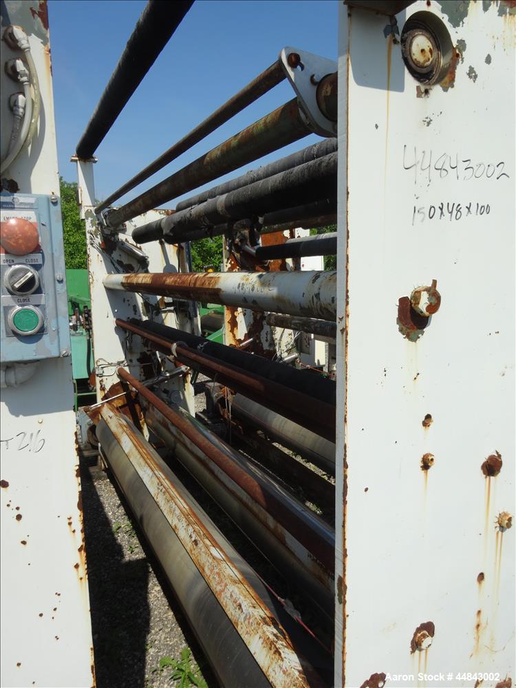 Used Sano Design & Machine 104" Tension Roll Stand, Model L.N.-104"-5HP-400-STD