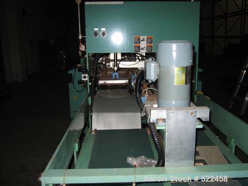 USED: Talyo model NGBH850 BU 2UP microprocessor controlled bag machine for T-shirt bags. With inline punching, 120 cycles perminute. Manufactured 1996.