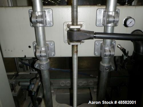 Used Delta On the Fly Leak Tester, Model UDK 350. One head, specifically designed for the testing of plastic empty bottles. on the fly" movement, bottles are never stopped (no accumulation). No bottl...