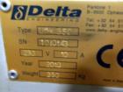Used Delta On the Fly Leak Tester, Model UDK 350. One head, specifically designed for the testing of plastic empty bottles. on the fly