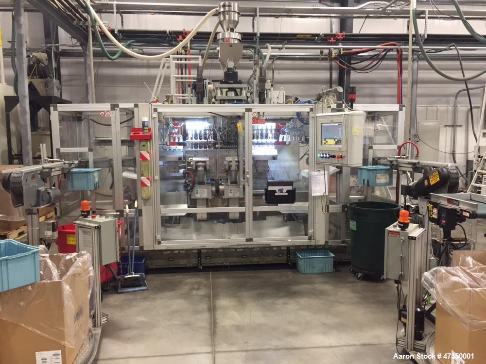 Used- Automa Extrusion Blow Molding Machine, Model 400D. Double station, 70kN clamping force, 400 mm horizontal stroke. 160 ...