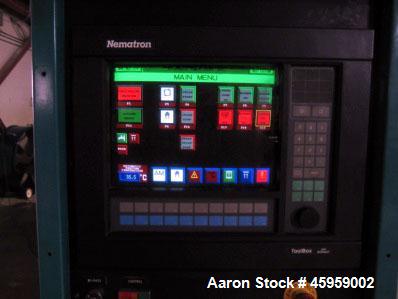 Used Amsler PET Bottle Blow Molding Machine, Model WAE 3. Was Last Running 1 L x 3 Up. 460 Volt/50 Amps plus 380 Volt/50 Amps.