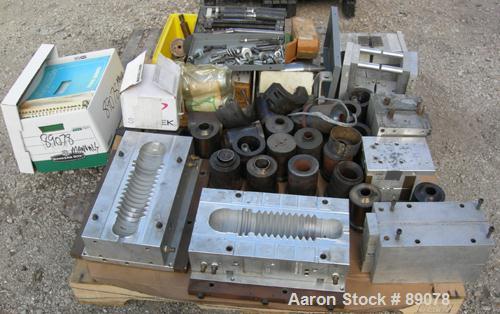 Used Hayssen Econoblow Blow Molding Machine, Model 5030-AS-375. Approximate 280 gram shot. 2" extruder, 24:1 L/D, 30 hp motor. 22-1/4" x 22-1/4" platens, effective platen size 16" x 21", 20 ton clamp...