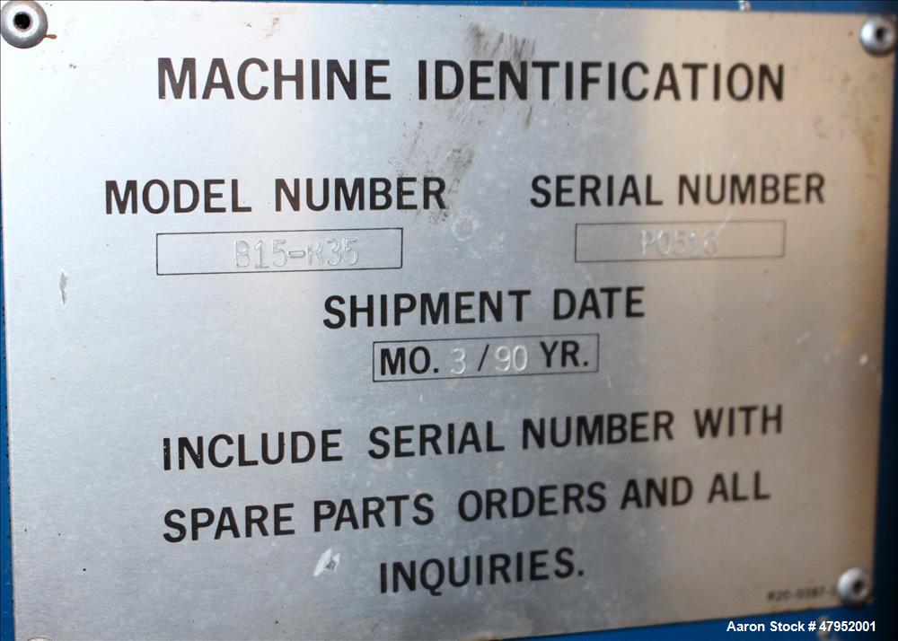 Used Improved Blow Molder, Model B15-R35.