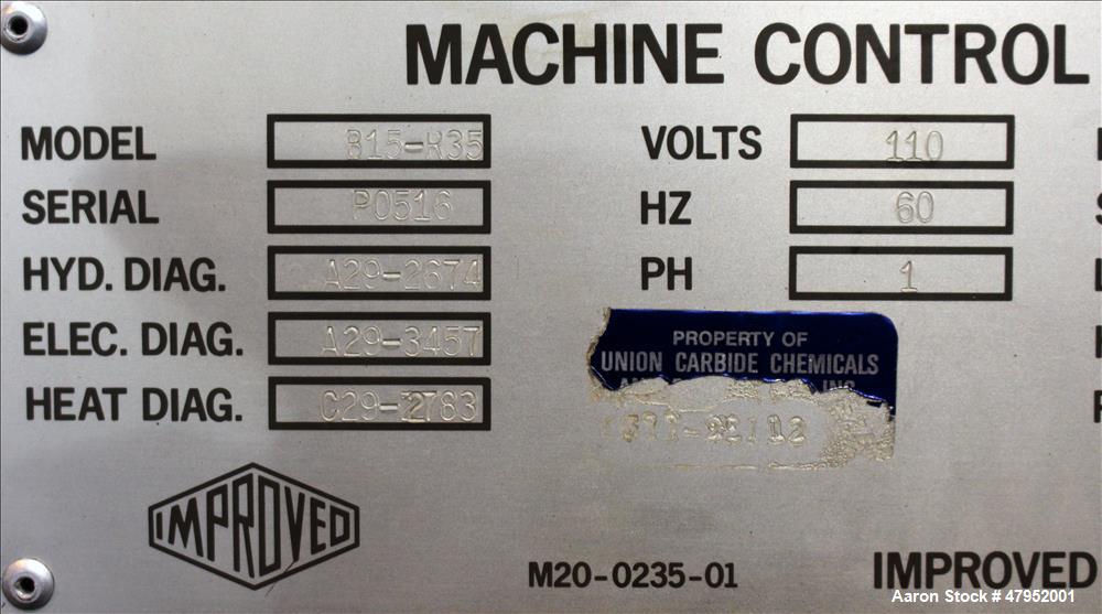 Used Improved Blow Molder, Model B15-R35.