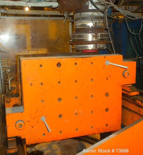 USED: Impco blow molding machine, model B30-R180-DDH. 5 pound total shot. Can be either a double head on 15" centers, or a single head. Controls are Barber Coleman Maco VI. Machine is on a standard b...