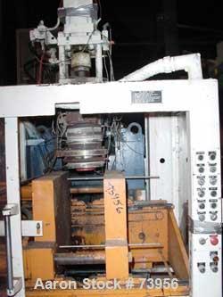 USED: Impco blow molding machine, model B30-R180-DDH. 5 pound total shot. Can be either a double head on 15" centers, or a single head. Controls are Barber Coleman Maco VI. Machine is on a standard b...