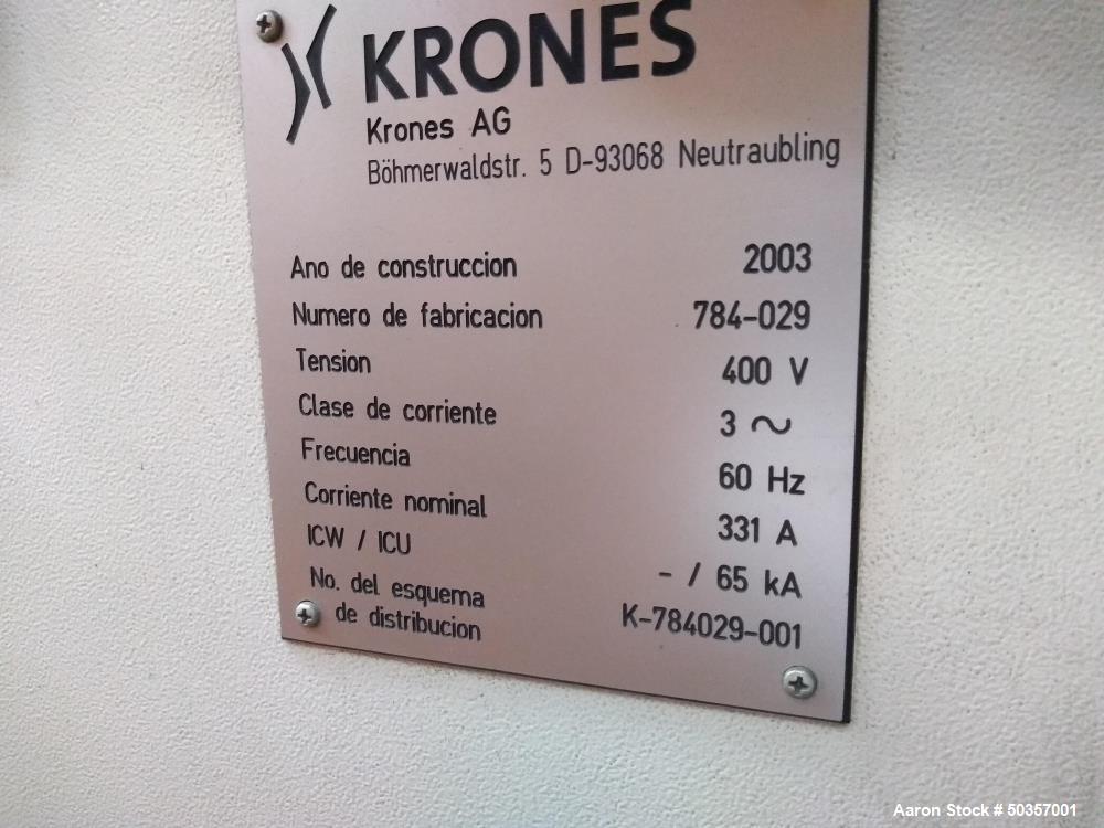 Used Krones Contiform S-10 Blow Molding Machine