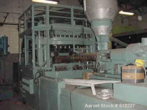 USED: Nissei model ASB-650H orientation stretch blow molder. 29 oz injection, 480V electrics, two step process machine. Does not include control panel. Plasticizing capacity 16.5 oz. Injection pressu...