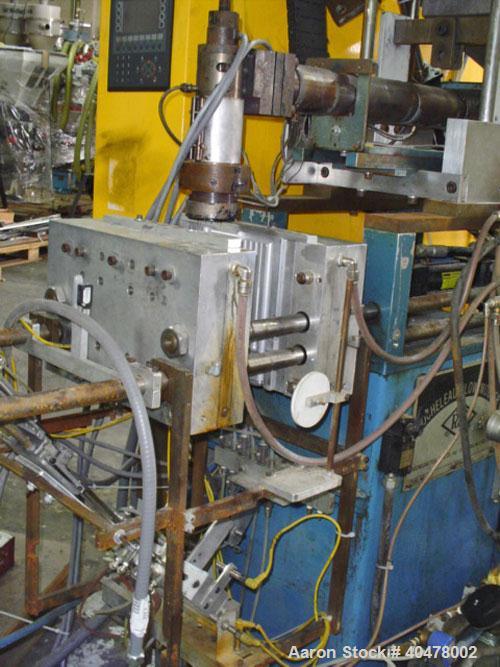 Used Rocheleau Blow Molder, model R2-92-225, single head.