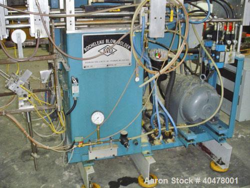 Used Rocheleau blow molder, model R4-99-155, single head.