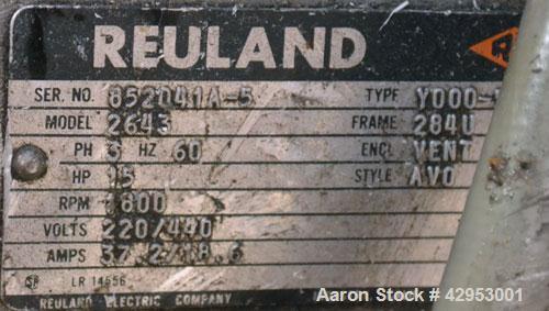 Used Rocheleau Continuous Extrusion Blow Molding Machine, Model R7C