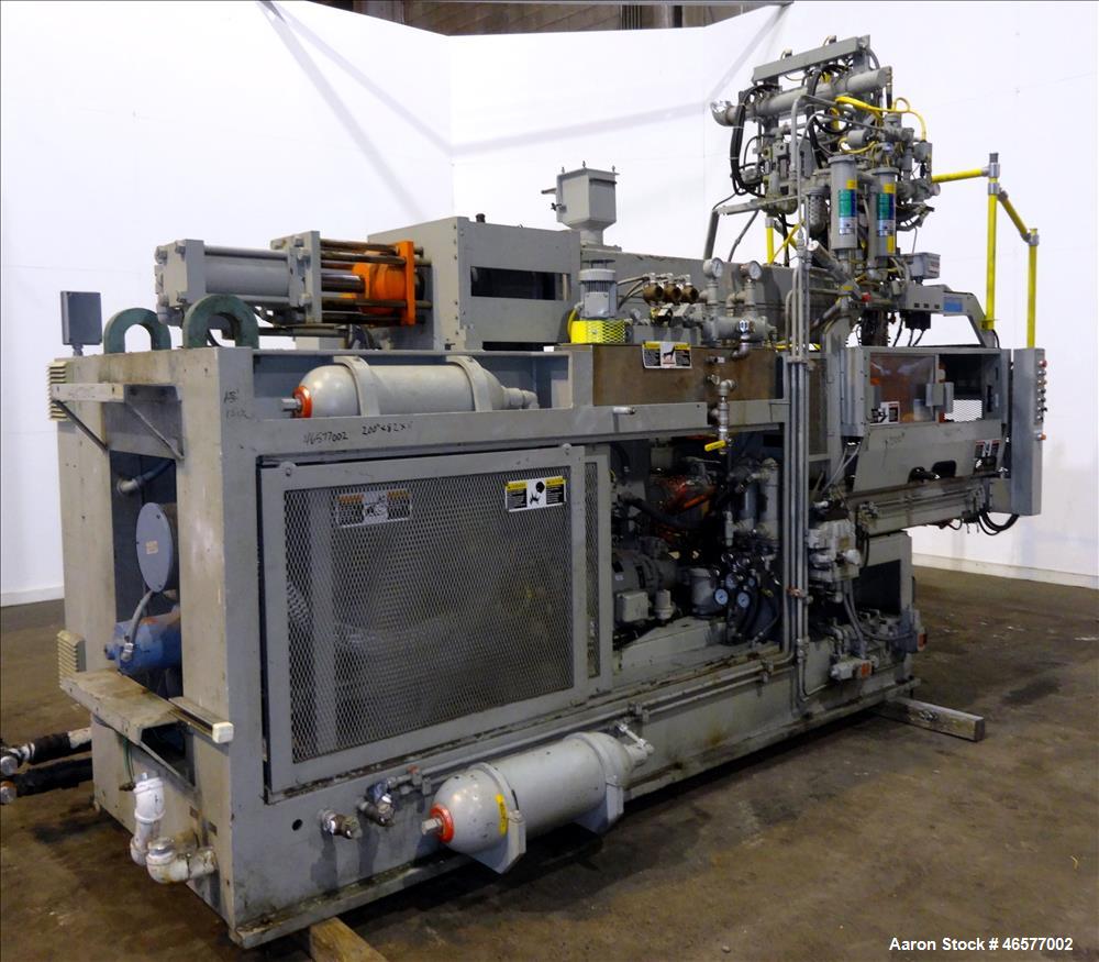 Used Uniloy Dual Head Blow Molding Machine, Model 250R1.