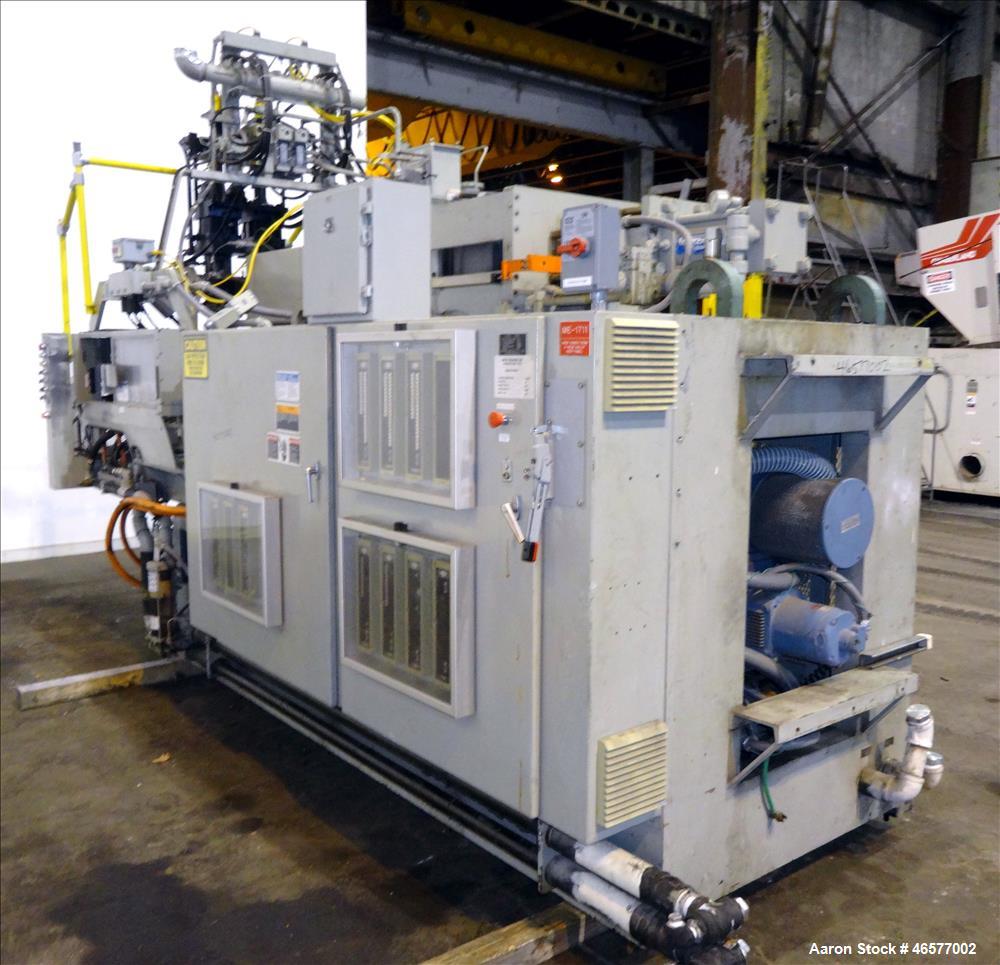 Used Uniloy Dual Head Blow Molding Machine, Model 250R1.