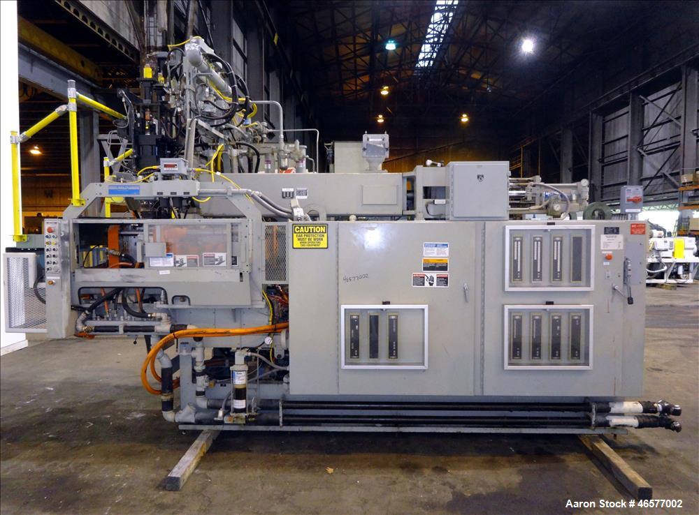 Used Uniloy Dual Head Blow Molding Machine, Model 250R1.