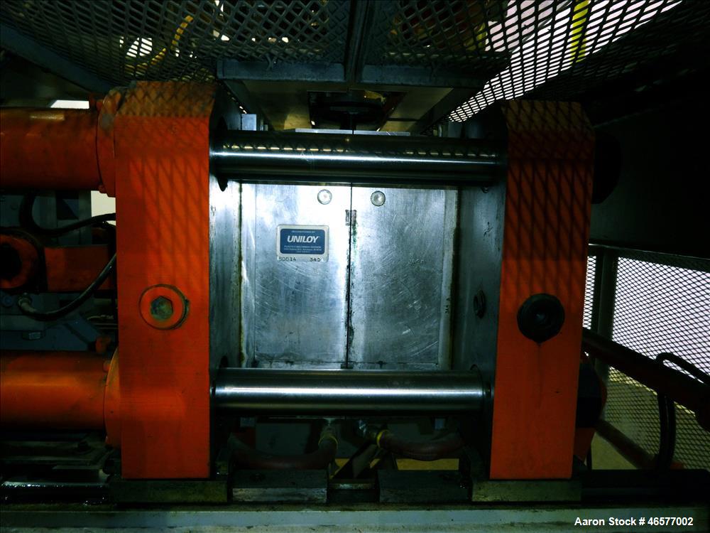 Used Uniloy Dual Head Blow Molding Machine, Model 250R1.