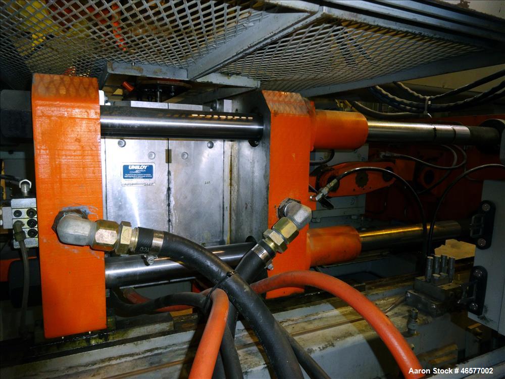Used Uniloy Dual Head Blow Molding Machine, Model 250R1.