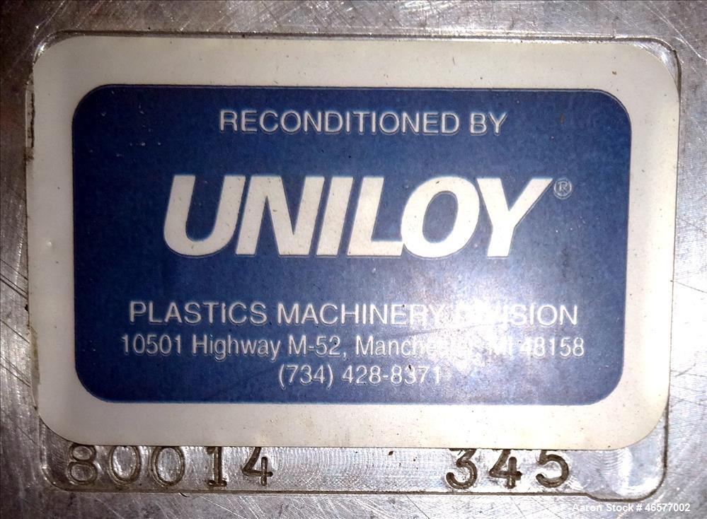 Used Uniloy Dual Head Blow Molding Machine, Model 250R1.