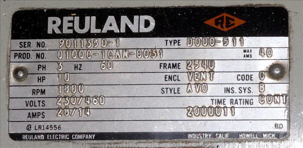 Used Uniloy Dual Head Blow Molding Machine, Model 250R1.