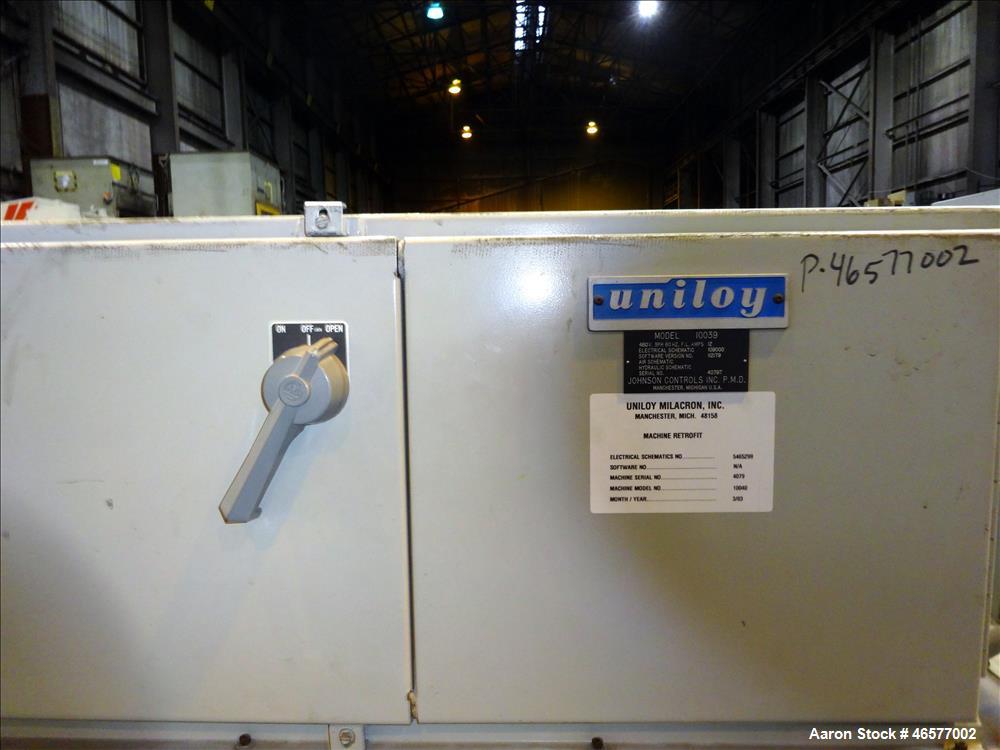 Used Uniloy Dual Head Blow Molding Machine, Model 250R1.