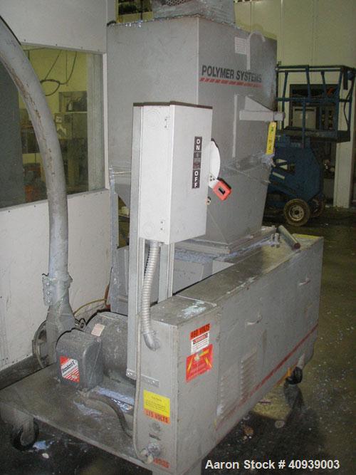 Used Uniloy Model 350R2 6-Head Blow Molder, serial #4665, new December 1998. Has Maaco 8000 programmer, pedestal operator control and 3.5" extruder with 125 hp AC motor and Eaton adjustable frequency...