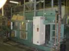 Used Uniloy Model 350R3 6 Head Blow Molder, new 1988. 6 heads are set on 8