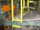 Used Uniloy Model 350R3 6 Head Blow Molder, new 1988. 6 heads are set on 8
