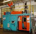 USED: APV model LS3 single head, 3 lb shot capacity, blow molding machine. Parison diameter is 1