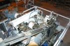 Used: Gerosa 3 re-heat and stretch blow molding machine. Capable of running .250 to 1.50 liter containers with throughputs up to 3000 bottles/hour, for 2 liter throughput up to 2400 bottles/hour, 3 c...