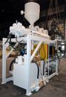 Used Hayssen Econoblow Blow Molding Machine, Model 75-S-2500. 5 lb FIFO accumulator head with programmable controls and MOOG parison programming. Also equipped with a part take away device and a bott...