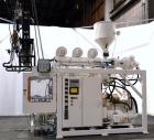 Used Hayssen Econoblow Blow Molding Machine, Model 75-S-2500. 5 lb FIFO accumulator head with programmable controls and MOOG parison programming. Also equipped with a part take away device and a bott...