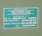 Used Hayssen Econoblow Blow Molding Machine, Model 75-S-2500. 5 lb FIFO accumulator head with programmable controls and MOOG parison programming. Also equipped with a part take away device and a bott...