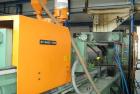 Used Stork ST4000-550 blow molder. Year of construction 1986. Clamp pressure 550 t, CDS 385 control panel, Geiger LR 21 CNC robot, cooling system, pre-mixer Koch Technik, energy saving device, dimens...