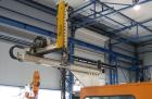 Used Stork ST4000-550 blow molder. Year of construction 1986. Clamp pressure 550 t, CDS 385 control panel, Geiger LR 21 CNC robot, cooling system, pre-mixer Koch Technik, energy saving device, dimens...