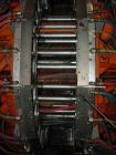 USED: Blow molding plant equipment including Wilmington 5 ton wheeltype blow molding machine, 12 stations with hydraulic clamp, DCdriven, traversing carriage, extended daylight platens, Barber Colema...