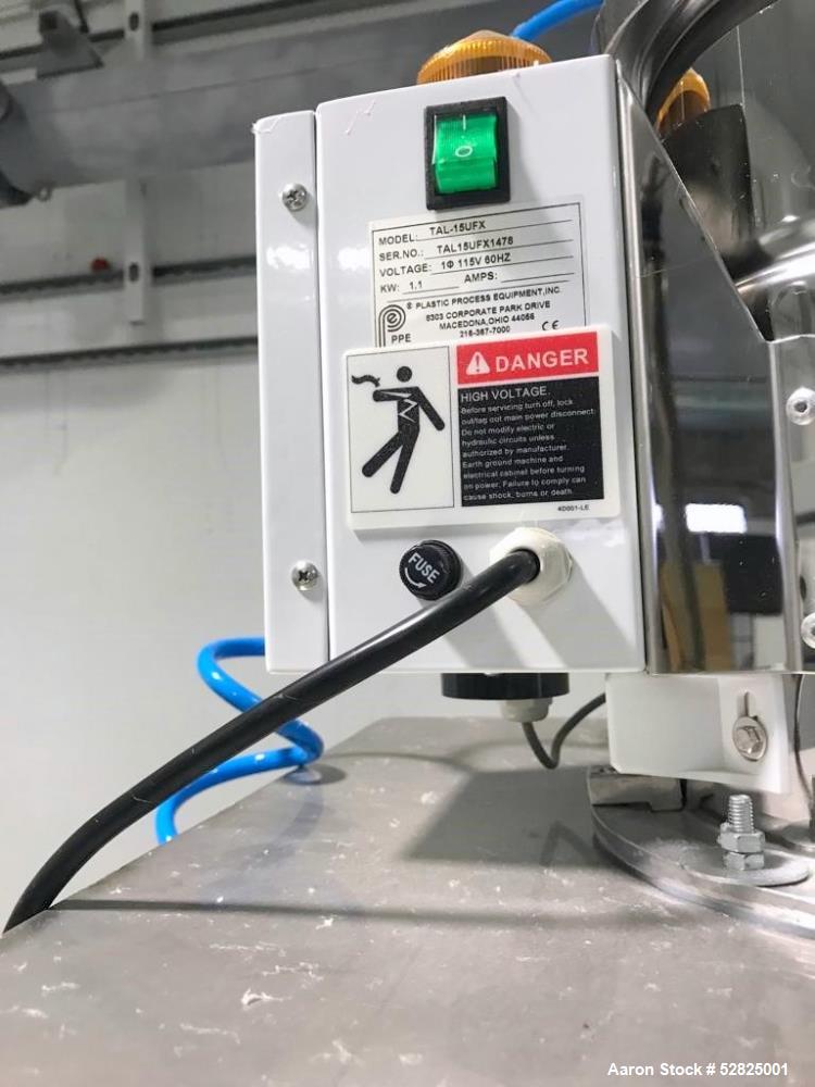 Used Southern Costal Machinery, LLC 24" Melt Blown Line. Production capacity approximately 36 kg (79.3 lbs)/ hour at nominal throughput of 0.5 ghm. Line consists of: Pneumatic pellet loader; 40 kg ho...