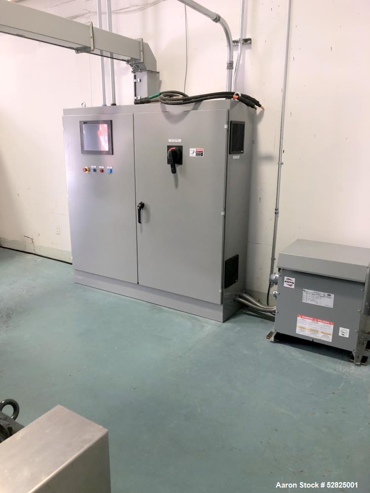 Used Southern Costal Machinery, LLC 24" Melt Blown Line. Production capacity approximately 36 kg (79.3 lbs)/ hour at nominal throughput of 0.5 ghm. Line consists of: Pneumatic pellet loader; 40 kg ho...