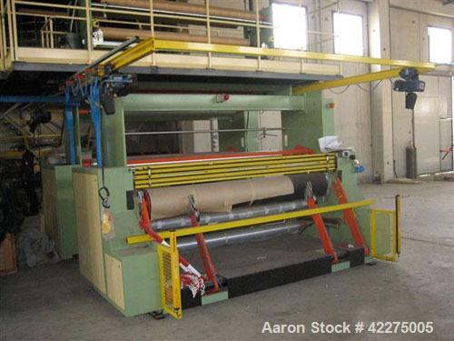 Used Bandera 3 Layer Blown Film Co-Extrusion Plant for production of agri-film up to 29.53" (9000 mm). Comprised of (1) Bandera T.R. 100 extruder; (2) Bandera T.R.65 extruders; (1) Oildynamic screen ...