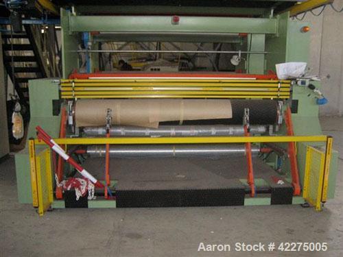 Used Bandera 3 Layer Blown Film Co-Extrusion Plant for production of agri-film up to 29.53" (9000 mm). Comprised of (1) Bandera T.R. 100 extruder; (2) Bandera T.R.65 extruders; (1) Oildynamic screen ...