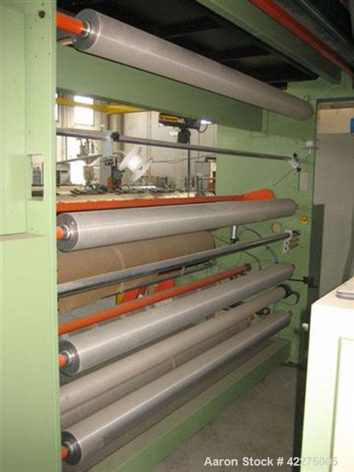 Used Bandera 3 Layer Blown Film Co-Extrusion Plant for production of agri-film up to 29.53" (9000 mm). Comprised of (1) Bandera T.R. 100 extruder; (2) Bandera T.R.65 extruders; (1) Oildynamic screen ...