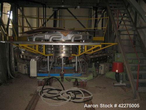 Used Bandera 3 Layer Blown Film Co-Extrusion Plant for production of agri-film up to 29.53" (9000 mm). Comprised of (1) Bandera T.R. 100 extruder; (2) Bandera T.R.65 extruders; (1) Oildynamic screen ...