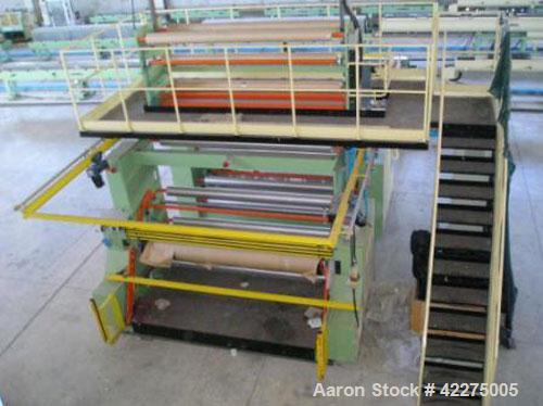 Used Bandera 3 Layer Blown Film Co-Extrusion Plant for production of agri-film up to 29.53" (9000 mm). Comprised of (1) Bandera T.R. 100 extruder; (2) Bandera T.R.65 extruders; (1) Oildynamic screen ...