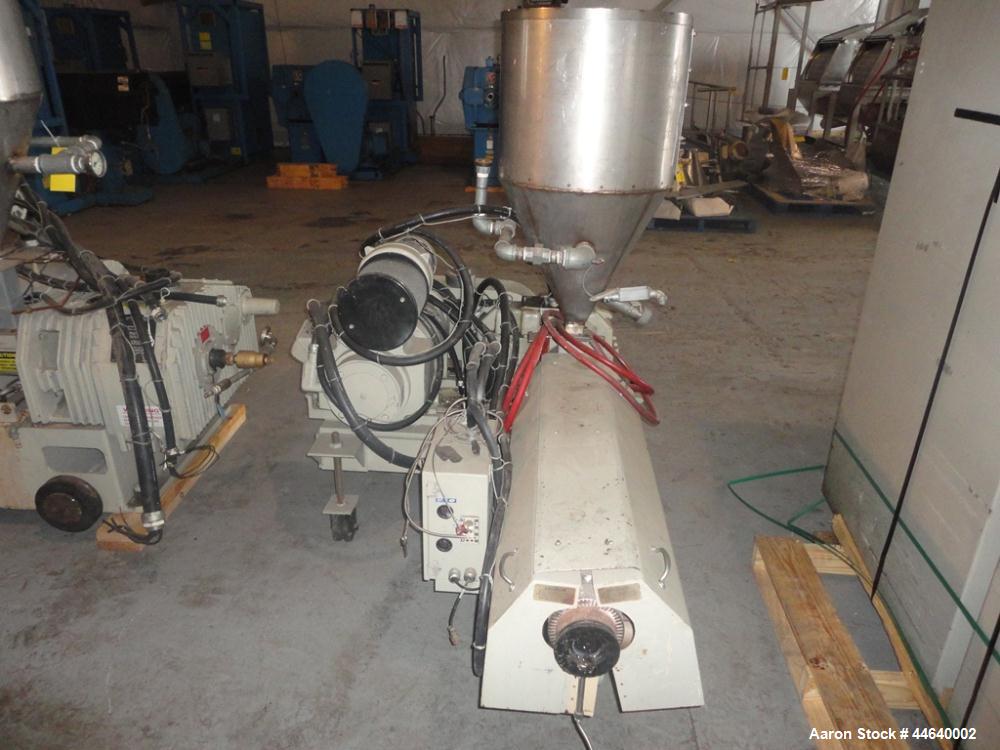 Used- Battenfeld Three Layer Blown Film Line consisting of the following: 2" Battenfeld extruder, 30:1 L/D, electrically hea...